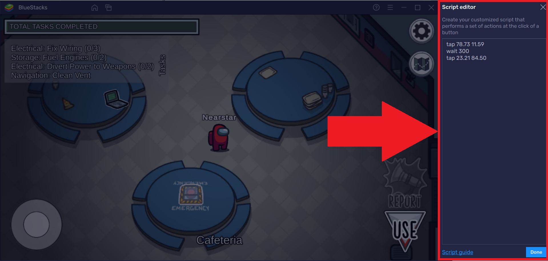 bluestacks volume down button