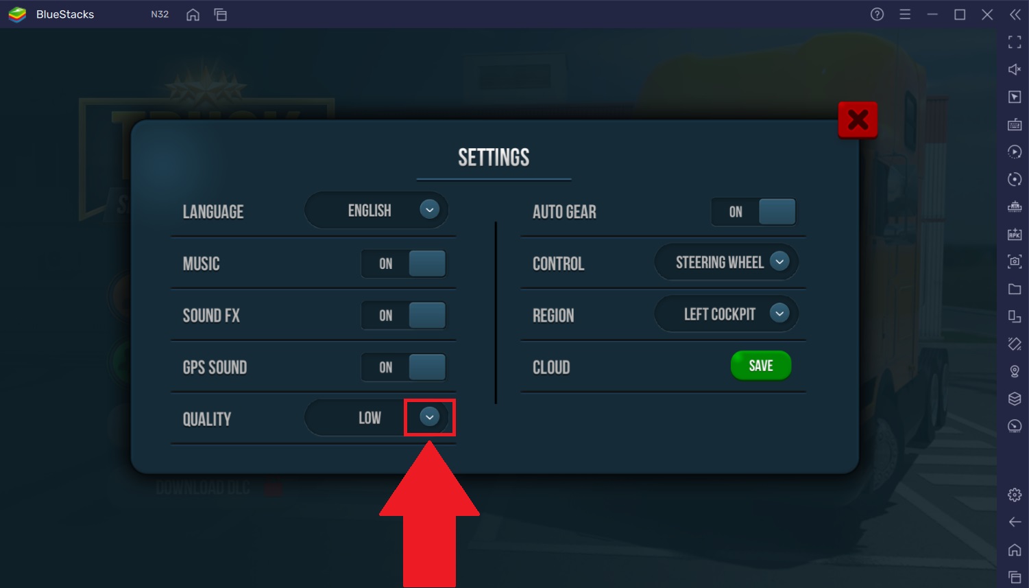 Рекомендуемые настройки для Truck Simulator: Ultimate на BlueStacks 5 –  Поддержка BlueStacks