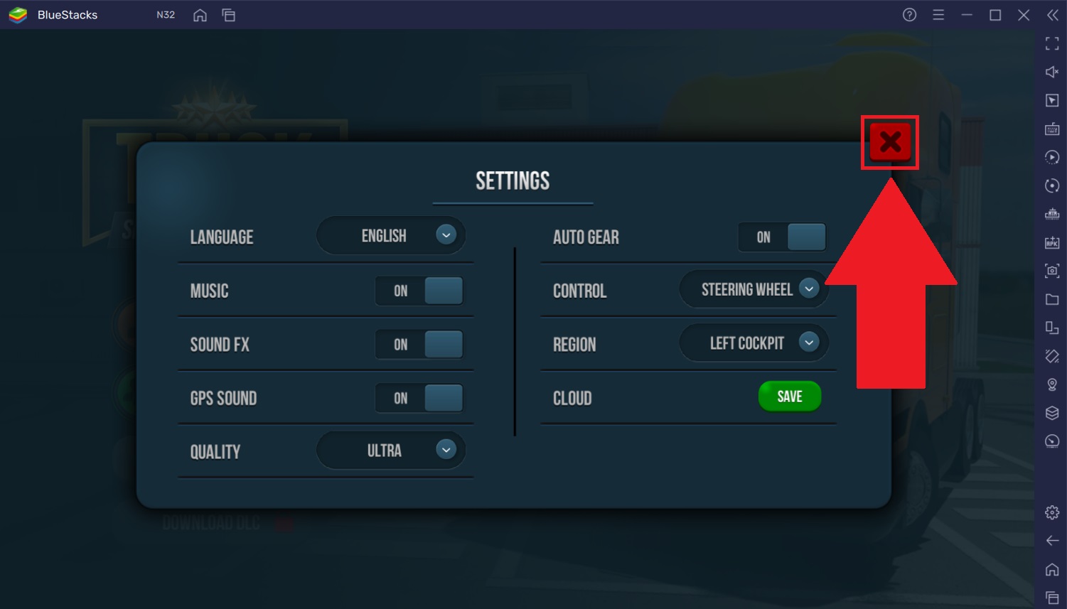 Рекомендуемые настройки для Truck Simulator: Ultimate на BlueStacks 5 –  Поддержка BlueStacks