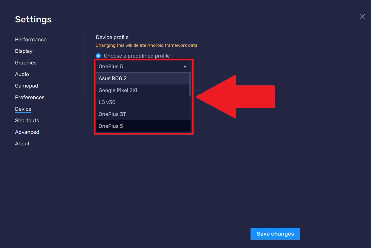 bluestacks change device id registry