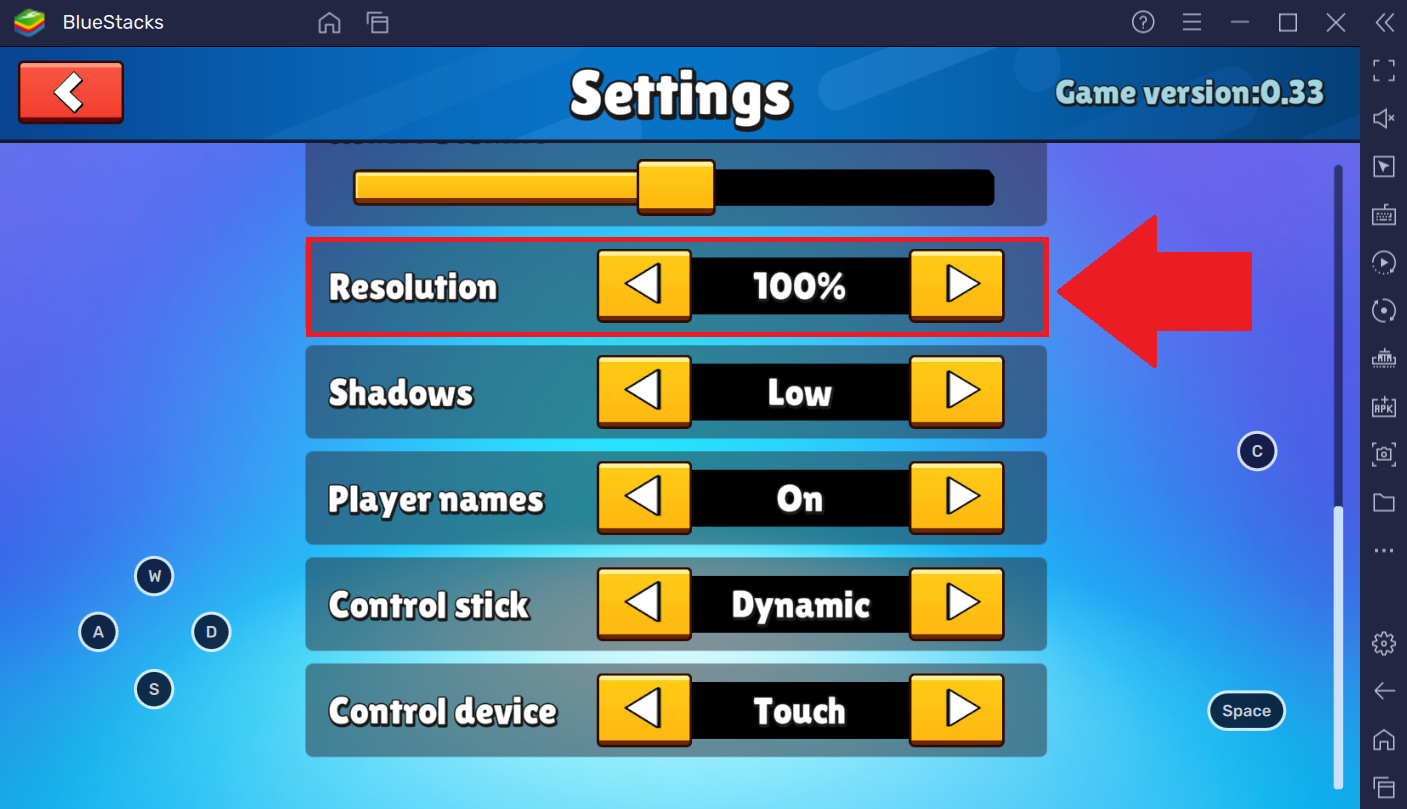 What are the available Settings? — Stumble Guys Help Center