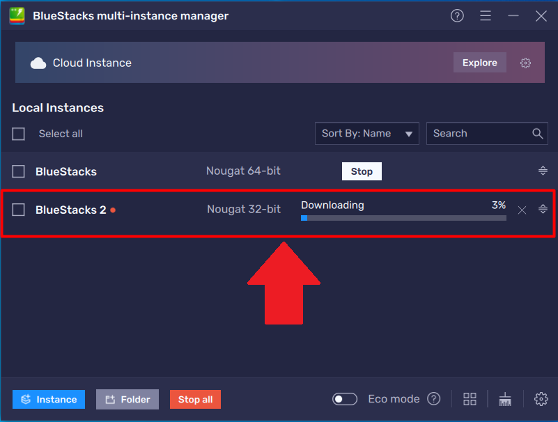 How to create a Nougat 32-bit instance on BlueStacks 5