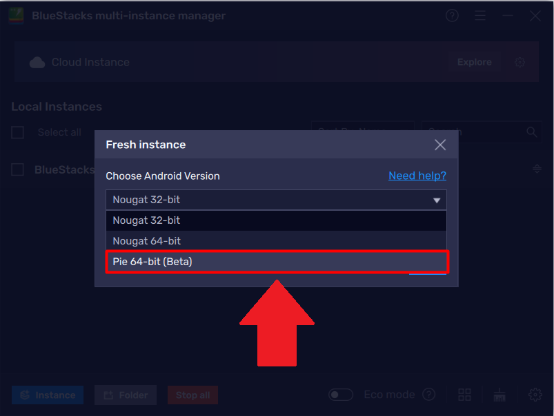 How To Create An Android Pie 64 Bit Beta Instance On Bluestacks 5 2371