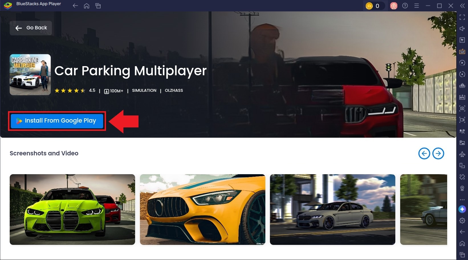 Cách tải và cài đặt Car Parking Multiplayer trên BlueStacks