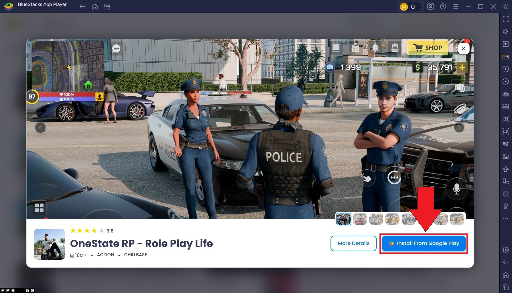 Google Play'de OneState RP - Role Play Life