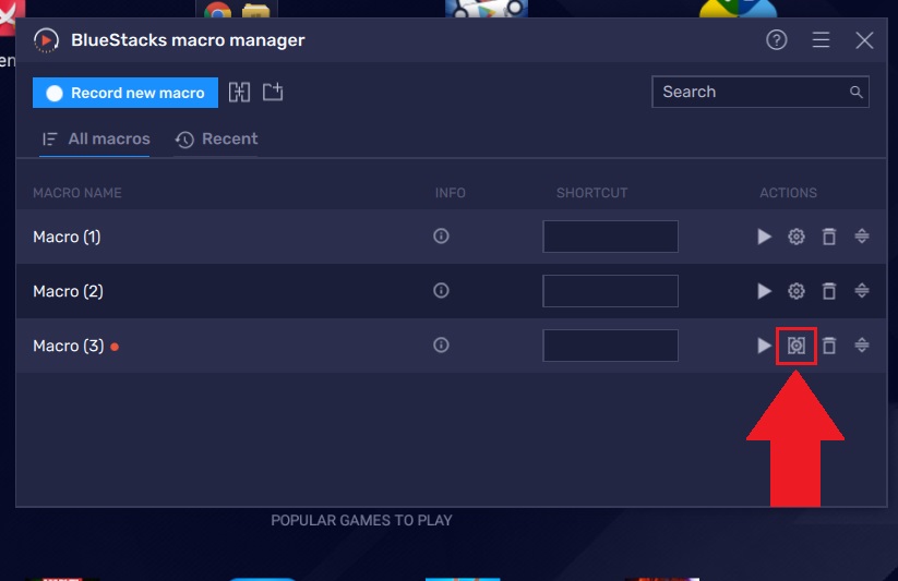 Merging macros in BlueStacks 5 – BlueStacks Support