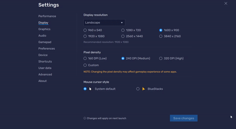 How to change your mouse cursor on BlueStacks 5 – BlueStacks Support