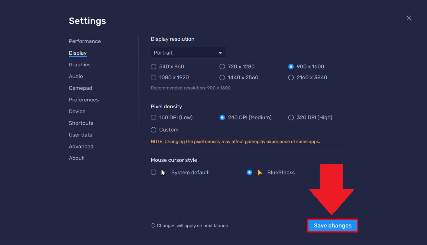 Как изменить разрешение экрана в BlueStacks 5 – Поддержка BlueStacks