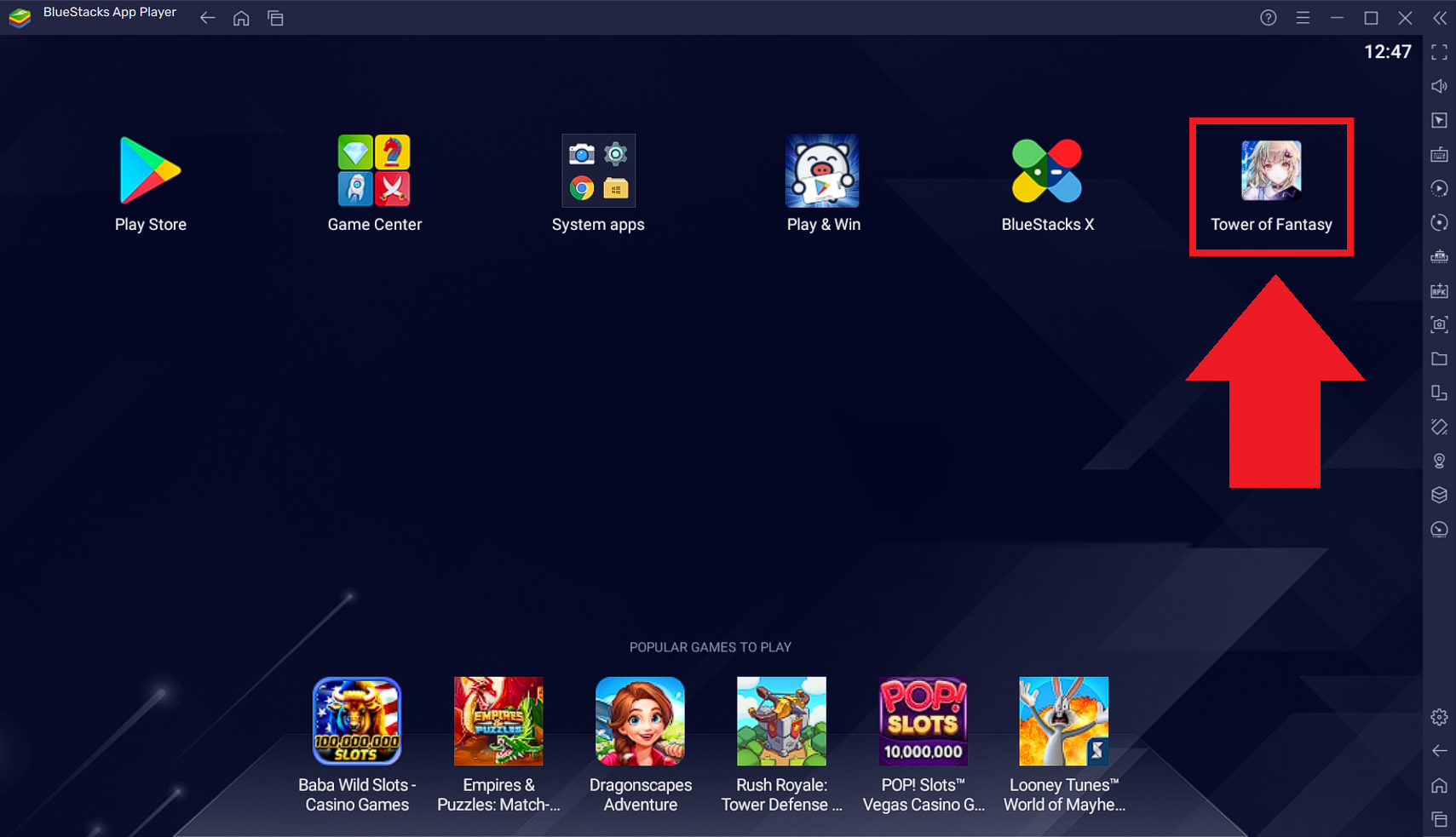 Оптимизированная версия BlueStacks 5 для Tower of Fantasy – Поддержка  BlueStacks