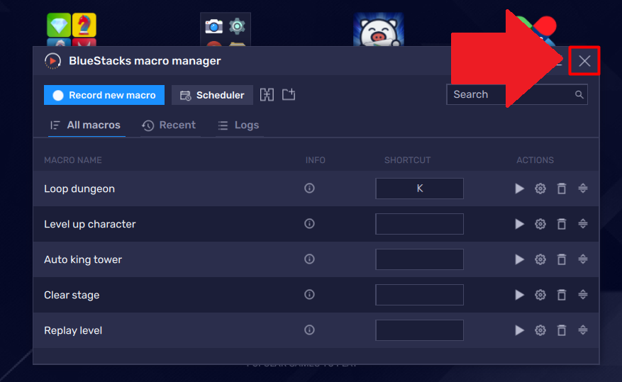 How to create shortcut keys for macros on BlueStacks 5 BlueStacks Support